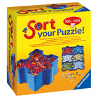 Ravensburger Sort Your Puzzle for 300-1000 Piece Puzzles-Sort the pieces by colour or shape into the 6 handy trays – that way you won’t lose any!
