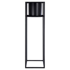 Truu Design Cubic Floor Planter with Frame, 31.5-inch, Black-Measurement: the overall planter measures 8.5"L x 8.5"W x 31.5"H in dimensions