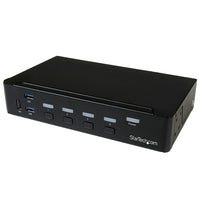 StarTech 4-Port DisplayPort KVM Switch, USB 3.0, 4K (SV431DPU3A2)-Easily share peripheral devices using the built-in USB 3.0 hub