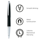 A.T. Cross ATX Rollerball Pen - Basalt Black-Cross is the gift of choice for generations and is proudly presented in a premium gift box. 