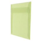 JAM Paper 5.5 x 5.5 Square Envelopes, Leaf Green Translucent Vellum, 50 Pack (1591908I)-Blank interior for personalized message