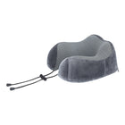 Austin House Memory Foam Neck Pillow - Black-Memory foam padding and washable hypoallergenic cover for increased comfort and cleanliness