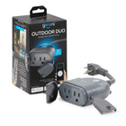 Geeni All Weather Outdoor DUO Dual Outlet Smart Wi-Fi Plug - Grey-Grey/ABS Plastic