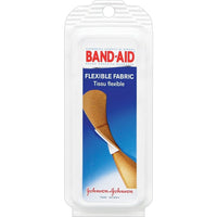 BAND-AID Brand® - Pansements en tissu flexible, paquet voyage, paq./8-Pansements en tissu souple dans un contenant en plastique pratique  