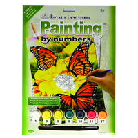 Royal & Langnickel Paint by Numbers Majestic Monarchs-Paint by number with preprinted painting board and 1 preprinted practice sheet