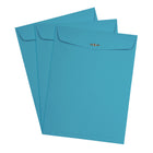 JAM Paper - Enveloppes ouvertes en papier avec fermeture à attache parisienne, 9 x 12 po, bleu, 100 par boîte-Ouverture : extrémité ouverte