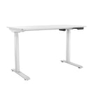 TygerClaw 23.5"W Electric Sit-Stand Desk - White-Enhanced anti-collision feature