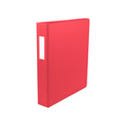 Staples Economy 1-1/2" 3 D-Ring Binder - 350 Sheet Capacity - Red-Red, D-Ring 1-1/2" binder with 350 Sheet Capacity