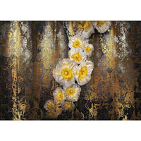 Komar Serafina Wall Mural, Yellow-Printed on recyclable paper