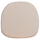 Flash Furniture Cross Back Barstool Burlap Cushion-Soft Chair Cushion