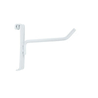 Can-Bramar Gridwall Standard Duty Wire Hook, 6" x 1/4", White, 100 Pack-4" Gridwall standard wire hooks to securely hang heavy loads.