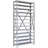 Metalware RK245 Boltless Shelving Unit, 13-Shelves, 36" x 24" x 76", Light Grey-Adjustable shelving system that provides high strength, yet economical storage capacity for your needs