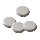 Mighty Movers 2-1/4" Furniture Sliders - Beige - 4 Pack-Self-stick adhesive pads bonded to polymer plastic base sticks and holds tight