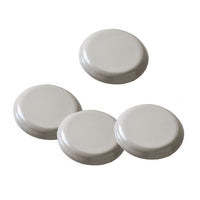 Mighty Movers 2-1/4" Furniture Sliders - Beige - 4 Pack-Self-stick adhesive pads bonded to polymer plastic base sticks and holds tight