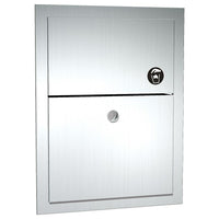 ASI Recessed Sanitary Napkin Dispenser-Recessed napkin disposal