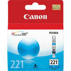 Canon CLI-221 Cyan Ink Tank (2947B001)-Get standard-yield capacity per ink tank while enjoying cost savings