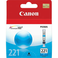 Canon CLI-221 Cyan Ink Tank (2947B001)-Get standard-yield capacity per ink tank while enjoying cost savings