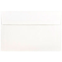 JAM Paper A9 Foil Lined Envelopes, 5.75 x 8.75, White with Silver Lining, 100 Pack (34078g)-White with silver foil