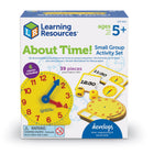 Learning Resources - Il était temps! Ensemble d'activités en petits groupes-Transformez les leçons de temps en un jeu interactif avec des cartes de temps et des dés inclus