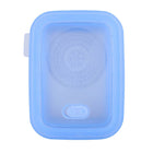 Minimal Silicone Food Storage Container - Blue - 460ml - Set of 2-100% food grade pure silicone