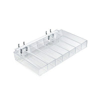 Azar Displays 10"W x 1.5"H x 6"D Nail Polish Tray, 2 Pack (225567)-Counter top displays