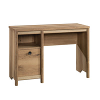 Sauder 43"W Dover Edge Desk - Timber Oak-Spacious work space for laptop, lamp and more