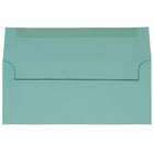 JAM Paper #10 Business Envelopes - 4.125" x 9.5" - Aqua Blue - 50 Pack-Size: #10 (4.13 x 9.5 inches)