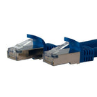 StarTech Cat 6a Blue Shielded Molded 10 Gigabit RJ45 STP Cat6a Patch Cable, 7 Ft.-Colored cables allow for easy identification and troubleshooting