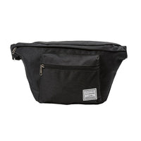 Champs Canvas Waist-Pack/Crossbody Bag, Black (MP2000-BLK)-Over-sized Waistpack for travel and everyday use