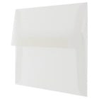 JAM Paper A9 Invitation Envelopes, 5.75 x 8.75, Clear Translucent Vellum, 50 Pack (900964615I)-Blank interior for personalized message