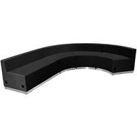 Flash Furniture HERCULES Alon Black LeatherSoft Reception Configuration - 4 Pieces-Contemporary Reception Set