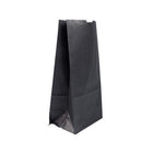 Jam Paper Kraft Lunch Bags - Large - 6" x 11" x 3.5" - Black - 25 Pack-Color: Black Kraft