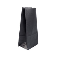 Jam Paper Kraft Lunch Bags - Large - 6" x 11" x 3.5" - Black - 25 Pack-Color: Black Kraft