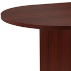 Flash Furniture 6 Foot (72 inch) Oval Conference Table - Mahogany-Smooth Stain-Resistant top