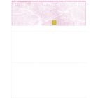 Deluxe Top Laser Cheque Burgundy with Gold Hologram, English, 8.5" x 11", 500 Pack-Laser cheque with hologram