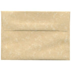 JAM Paper Recycled Parchment Stationery Set, 25 Cards and 25 A6 Envelopes, Brown, 100 Pack (304624551g)-A6 (4 3/4" x 6-1/2")