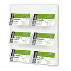 Deflect-o - Porte-cartes professionnelles, montage murale-Porte-cartes professionnelles en acrylique