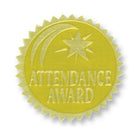 Flipside Gold Foil Embossed Seal Attendance Award, 162 Pack (H-VA375)-Perfect for prizes and bulletin boards
