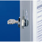 Durable Brushed Aluminum Key Cabinet with Key Lock - 54 Key - Silver-5