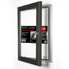 Seco Lockable Indoor/Outdoor Poster Frame Case - 24" x 36" - Black-Poster Frame