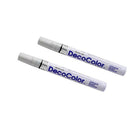 JAM Paper Marqueurs de peinture opaque à point large, Argent, 2 / paquet (6524960a)-Couleur :  argent
