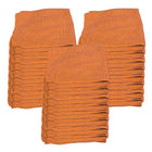 ATTAX Multi-Purpose Microfiber Cloth - Orange - 25 Pack (JS1616OR25)-For Multi-Purposes
