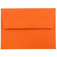 JAM Paper A2 Invitation Envelopes, 4.38 x 5.75, Brite Hue Orange Recycled, 250 Pack (WDBH602H)-Orange recycled envelope