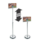 Azar Displays – Porte-affiche en acrylique de 7 x 11 po avec support, transparent (300835)-Le porte-affiche sur poteau avec structure en acrylique est idéal pour présenter n’importe quelle affiche ou n’importe quel document imprimé