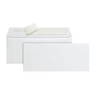 Staples - Enveloppes Kraft pour catalogue avec fermeture QuickStrip, 4 1/8 po x 9 1/2 po, 24 lb, blanc, boîte de 250-Rabat carré avec joint latéral pour faciliter l'insertion de relevés et formulaires