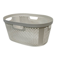 Modern Homes 40L Laundry Basket - Ivory-Durable and easy to clean
