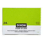 Dixon Pink-N-Ink Beveled Edge Eraser - Large - 24 Pack-Beveled edge eraser