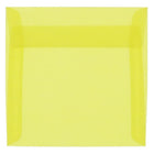 JAM Paper 6.5 x 6.5 Square Envelopes, Yellow Translucent Vellum, 50 Pack (PACV526I)-Primary yellow translucent envelope