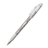 Pentel Sunburst Metallic Pen – 0.8mm – Silver – 12 Pack-Silver Metallic Pen