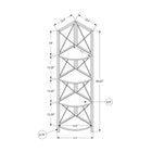 Monarch Specialties 3650 60"H Bookcase - Black Marble/Black Metal Corner-Assembly required: Illustrated instructions and all hardware are provided for convenience (additional tools may be needed)